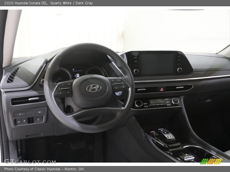 Quartz White / Dark Gray 2020 Hyundai Sonata SEL