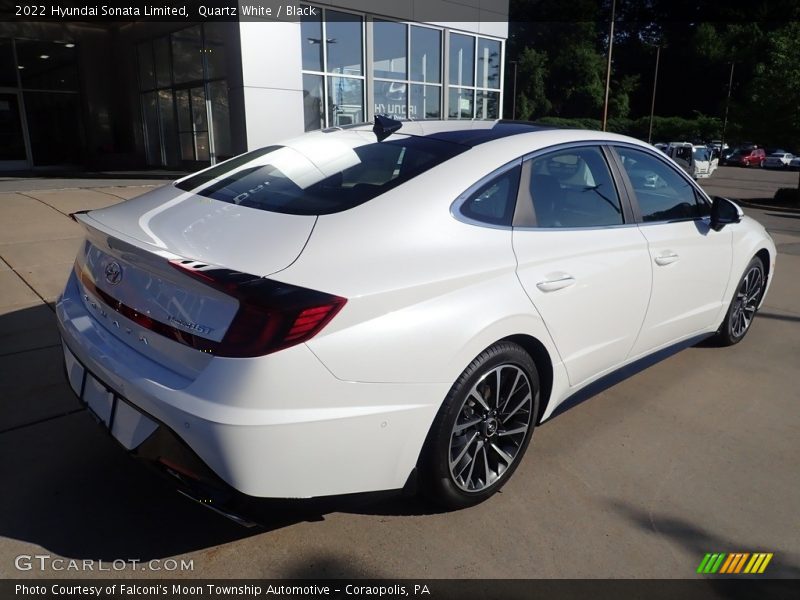 Quartz White / Black 2022 Hyundai Sonata Limited