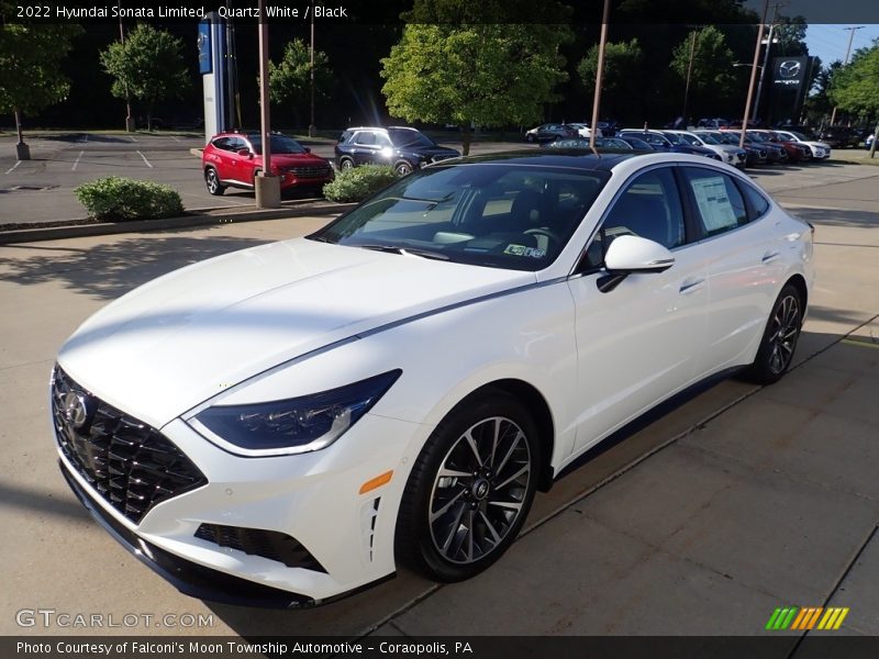 Quartz White / Black 2022 Hyundai Sonata Limited