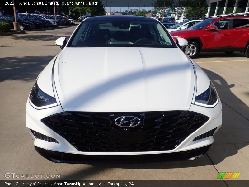 Quartz White / Black 2022 Hyundai Sonata Limited