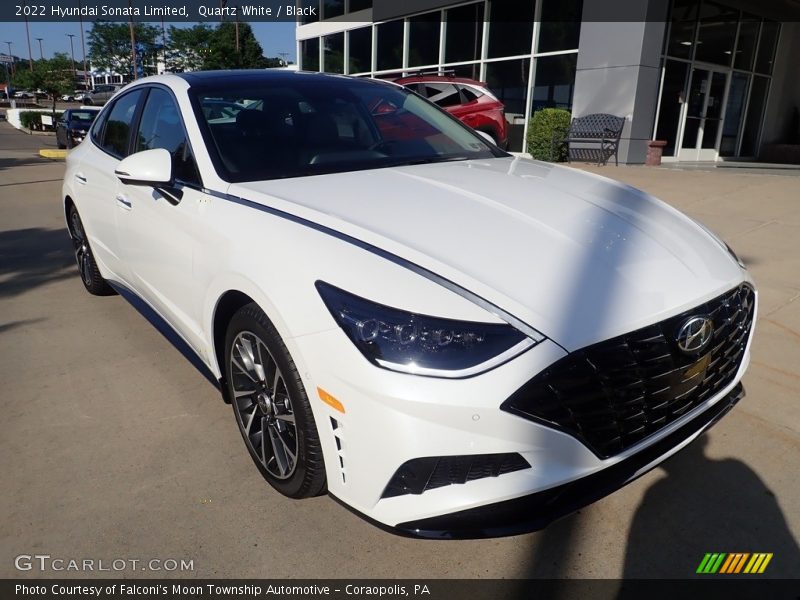 Quartz White / Black 2022 Hyundai Sonata Limited