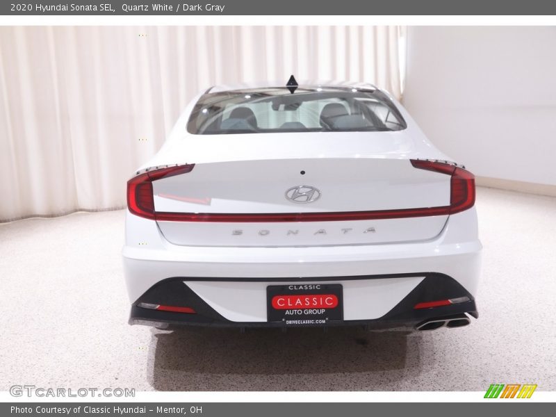Quartz White / Dark Gray 2020 Hyundai Sonata SEL