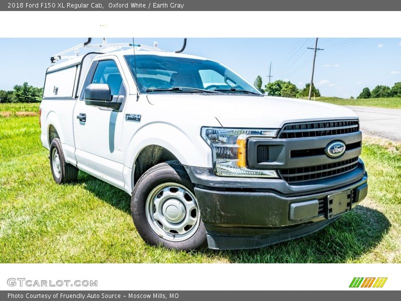 Oxford White / Earth Gray 2018 Ford F150 XL Regular Cab