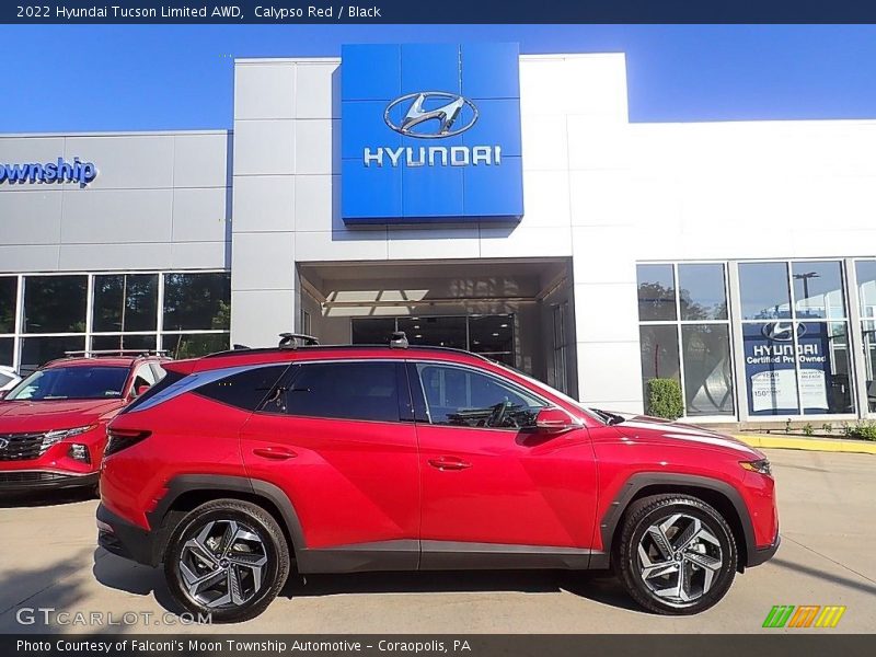 Calypso Red / Black 2022 Hyundai Tucson Limited AWD