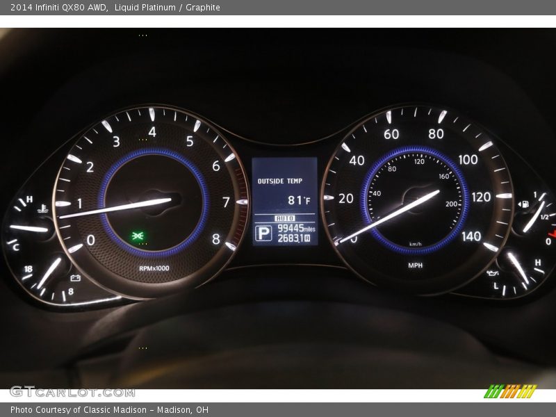  2014 QX80 AWD AWD Gauges