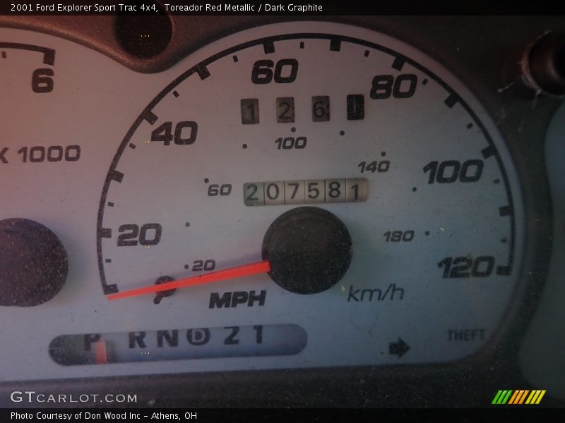 Toreador Red Metallic / Dark Graphite 2001 Ford Explorer Sport Trac 4x4