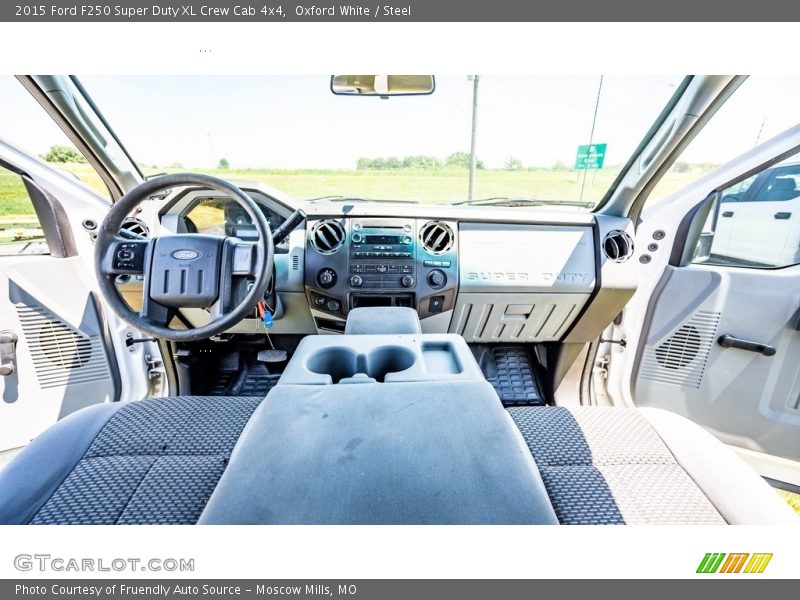 Oxford White / Steel 2015 Ford F250 Super Duty XL Crew Cab 4x4