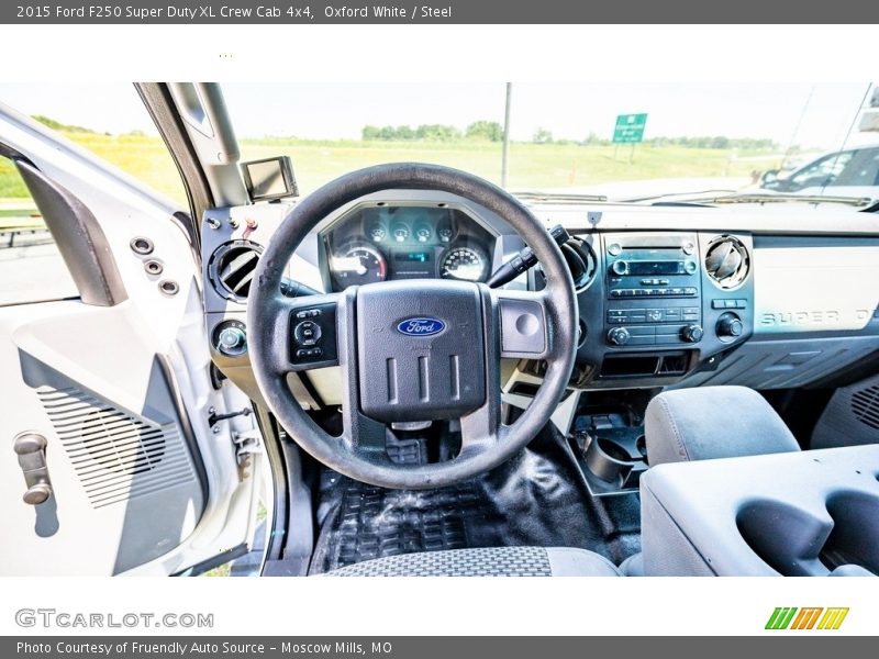 Oxford White / Steel 2015 Ford F250 Super Duty XL Crew Cab 4x4