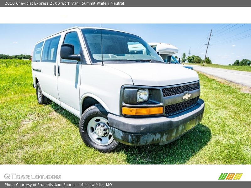 Summit White / Neutral 2010 Chevrolet Express 2500 Work Van