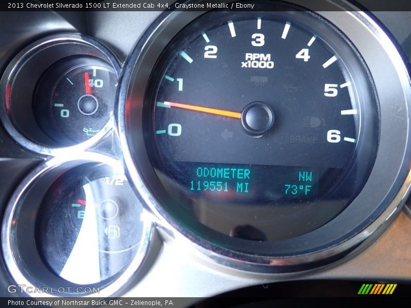 Graystone Metallic / Ebony 2013 Chevrolet Silverado 1500 LT Extended Cab 4x4