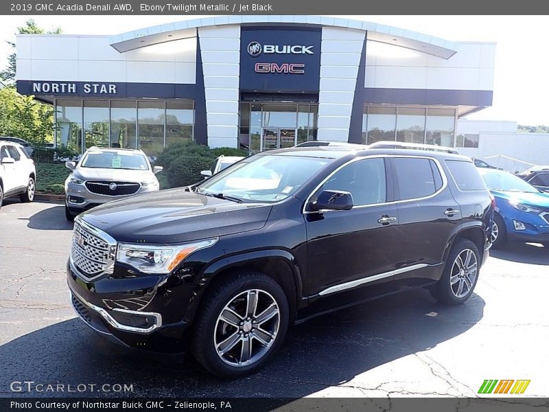 Ebony Twilight Metallic / Jet Black 2019 GMC Acadia Denali AWD
