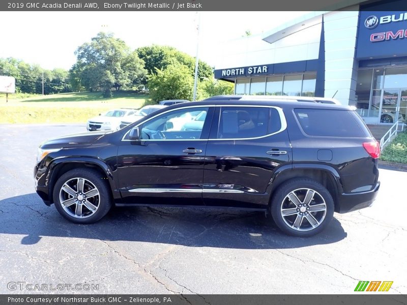 Ebony Twilight Metallic / Jet Black 2019 GMC Acadia Denali AWD