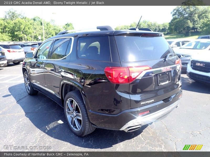Ebony Twilight Metallic / Jet Black 2019 GMC Acadia Denali AWD