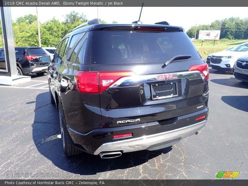 Ebony Twilight Metallic / Jet Black 2019 GMC Acadia Denali AWD