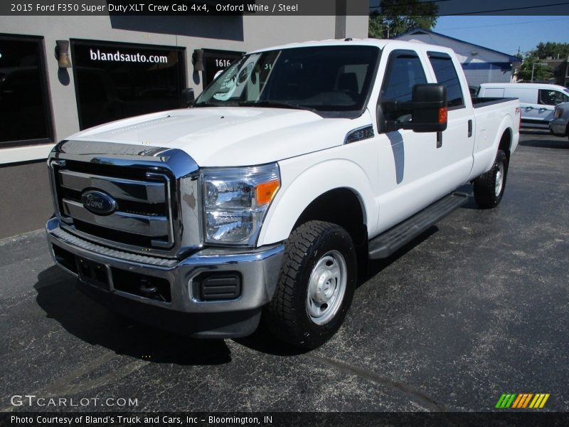 Oxford White / Steel 2015 Ford F350 Super Duty XLT Crew Cab 4x4