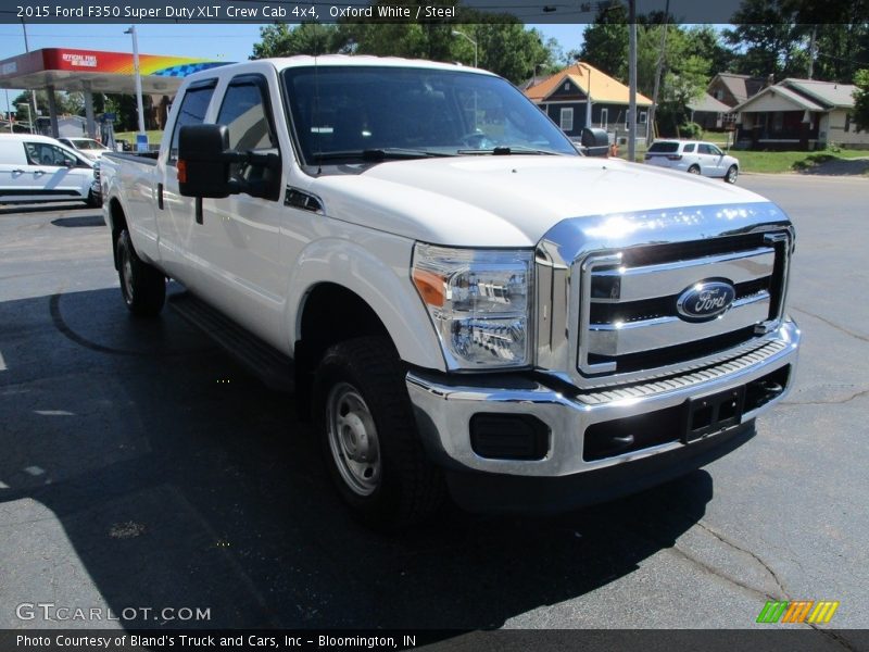 Oxford White / Steel 2015 Ford F350 Super Duty XLT Crew Cab 4x4