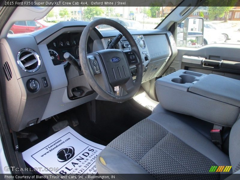 Oxford White / Steel 2015 Ford F350 Super Duty XLT Crew Cab 4x4