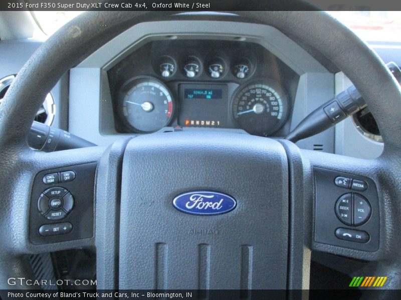 Oxford White / Steel 2015 Ford F350 Super Duty XLT Crew Cab 4x4