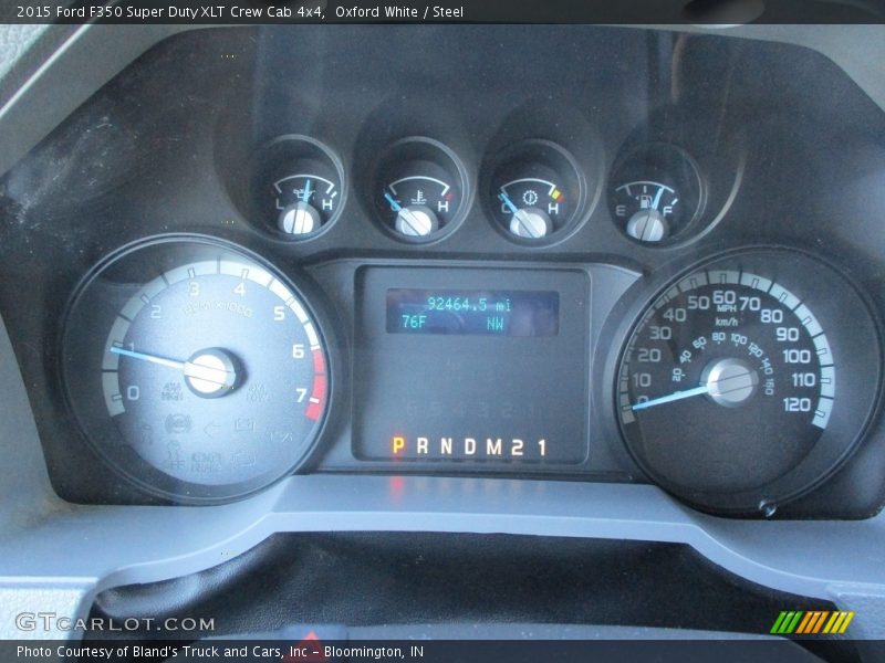 Oxford White / Steel 2015 Ford F350 Super Duty XLT Crew Cab 4x4