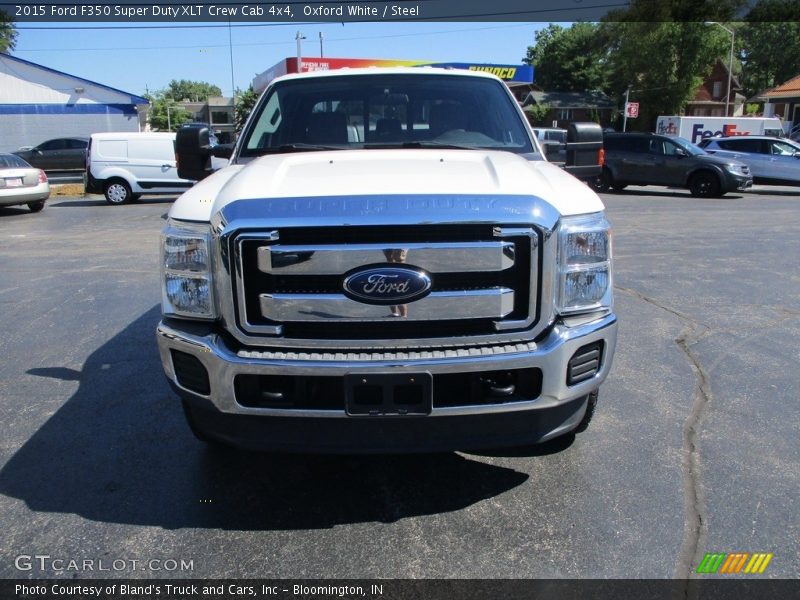 Oxford White / Steel 2015 Ford F350 Super Duty XLT Crew Cab 4x4