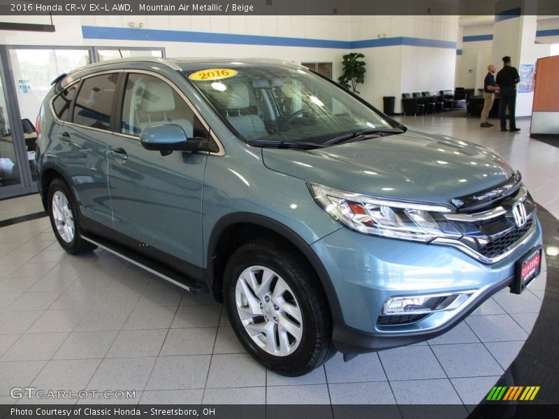 Mountain Air Metallic / Beige 2016 Honda CR-V EX-L AWD