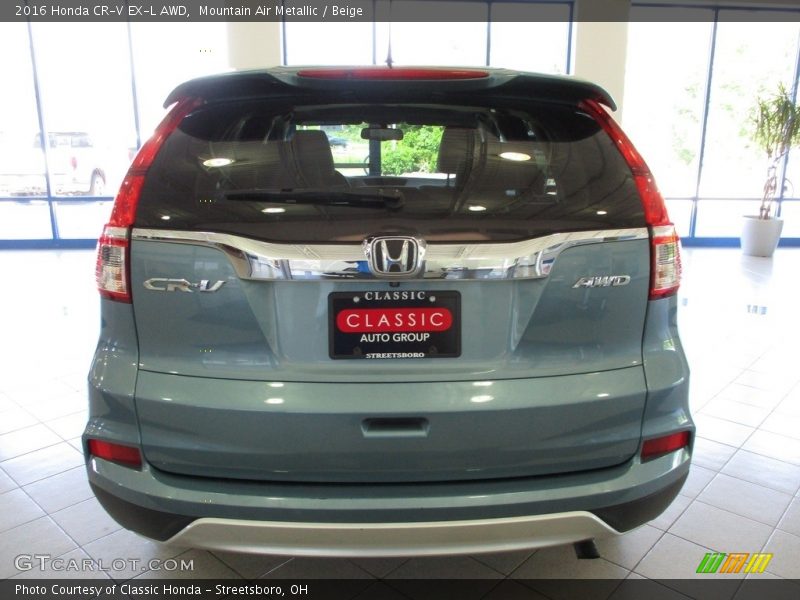 Mountain Air Metallic / Beige 2016 Honda CR-V EX-L AWD