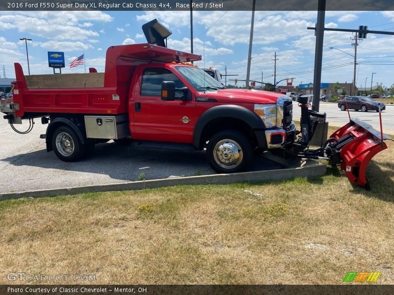 Race Red / Steel 2016 Ford F550 Super Duty XL Regular Cab Chassis 4x4