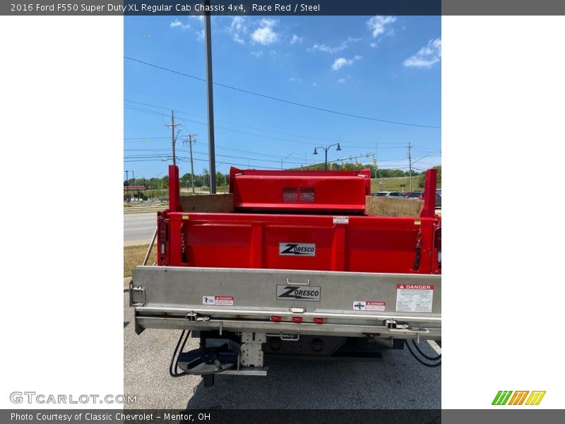 Race Red / Steel 2016 Ford F550 Super Duty XL Regular Cab Chassis 4x4