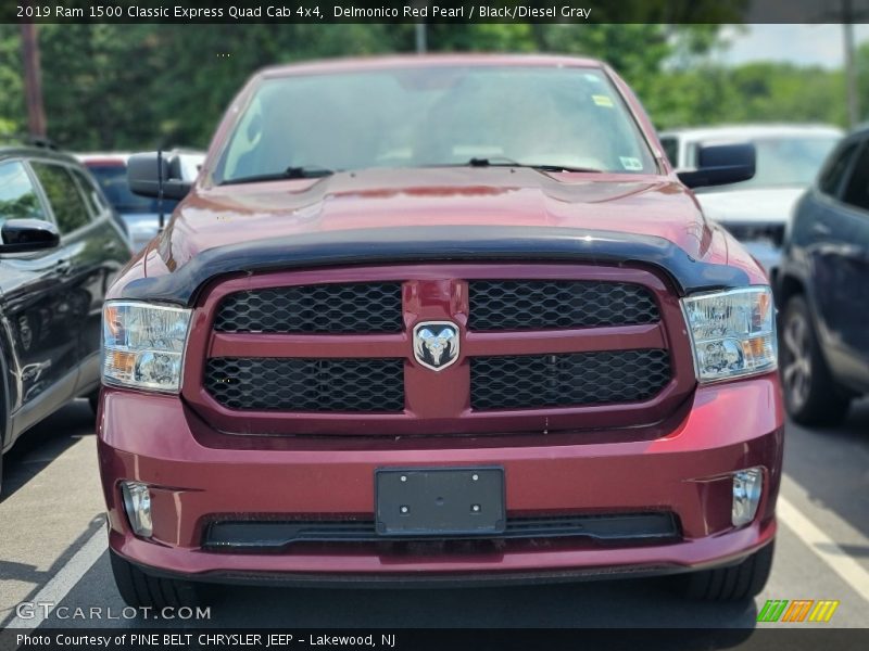 Delmonico Red Pearl / Black/Diesel Gray 2019 Ram 1500 Classic Express Quad Cab 4x4