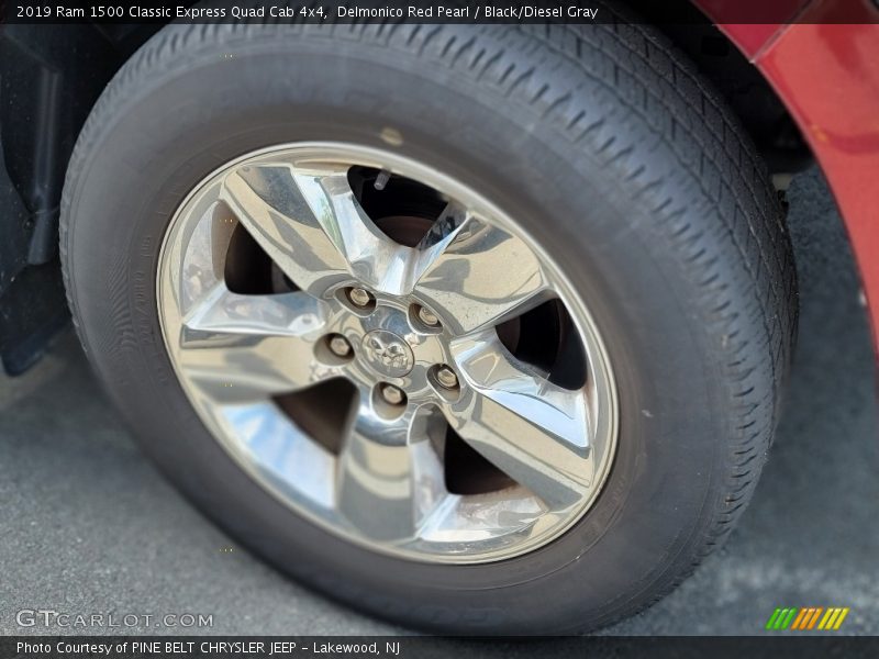 Delmonico Red Pearl / Black/Diesel Gray 2019 Ram 1500 Classic Express Quad Cab 4x4