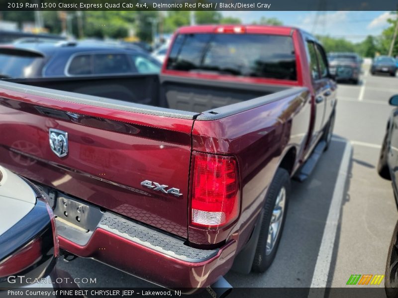 Delmonico Red Pearl / Black/Diesel Gray 2019 Ram 1500 Classic Express Quad Cab 4x4