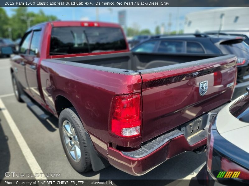 Delmonico Red Pearl / Black/Diesel Gray 2019 Ram 1500 Classic Express Quad Cab 4x4