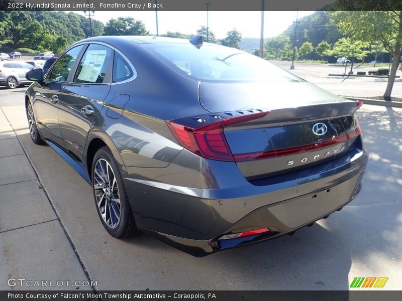 Portofino Gray / Black 2022 Hyundai Sonata Limited