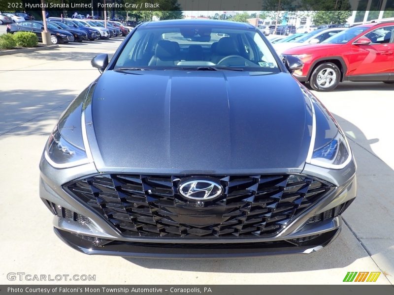 Portofino Gray / Black 2022 Hyundai Sonata Limited