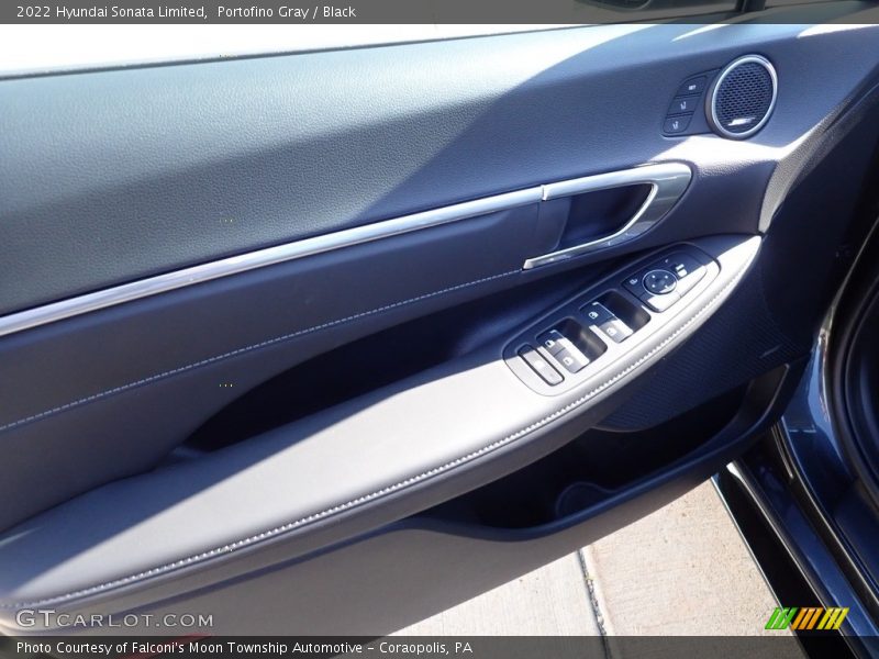Portofino Gray / Black 2022 Hyundai Sonata Limited