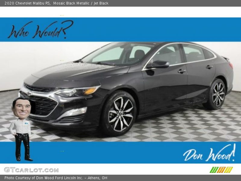 Mosaic Black Metallic / Jet Black 2020 Chevrolet Malibu RS