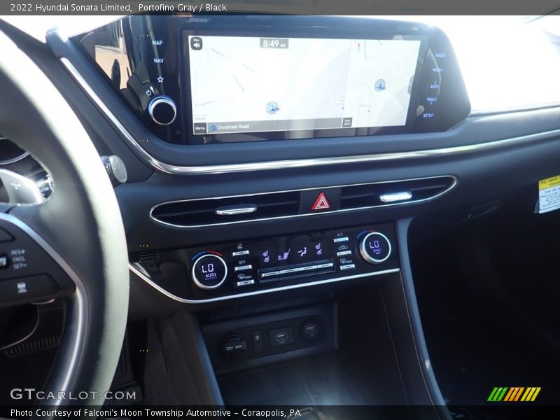 Portofino Gray / Black 2022 Hyundai Sonata Limited