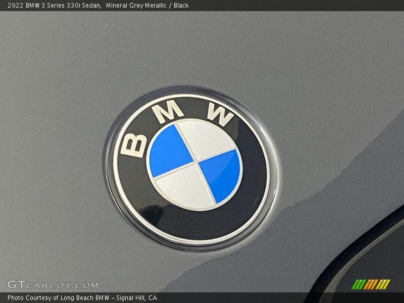 Mineral Grey Metallic / Black 2022 BMW 3 Series 330i Sedan