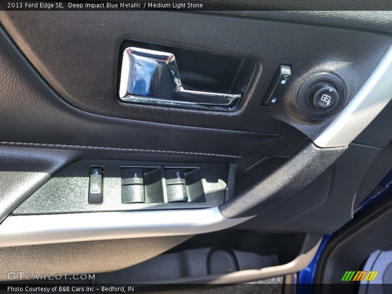 Deep Impact Blue Metallic / Medium Light Stone 2013 Ford Edge SE