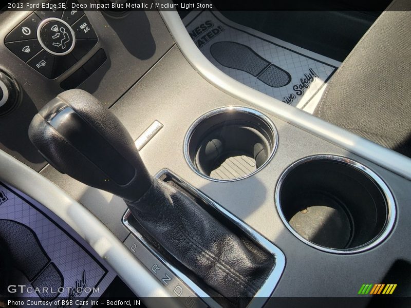 Deep Impact Blue Metallic / Medium Light Stone 2013 Ford Edge SE