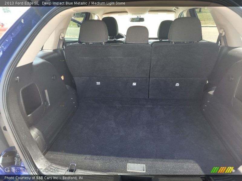 Deep Impact Blue Metallic / Medium Light Stone 2013 Ford Edge SE