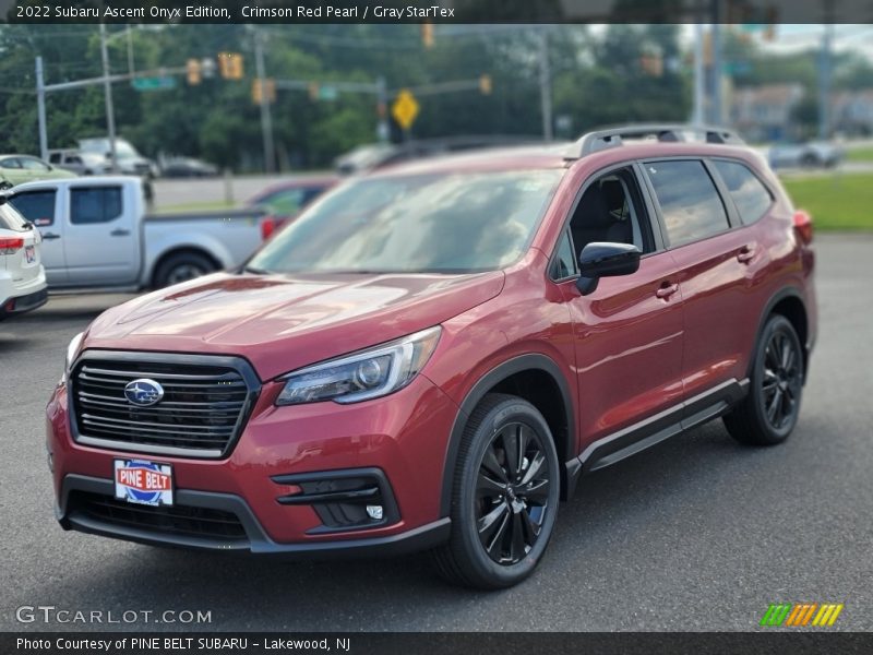 Crimson Red Pearl / Gray StarTex 2022 Subaru Ascent Onyx Edition