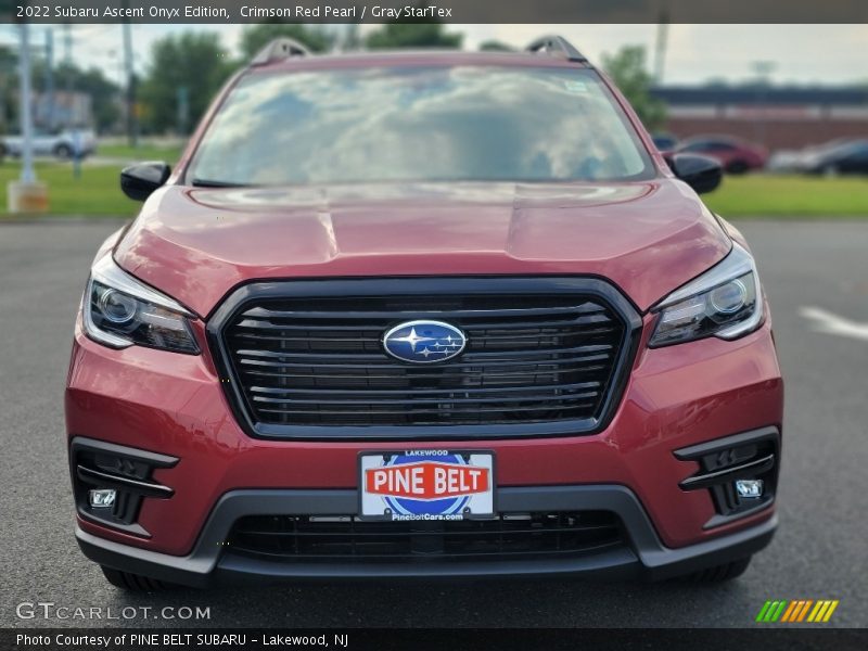 Crimson Red Pearl / Gray StarTex 2022 Subaru Ascent Onyx Edition