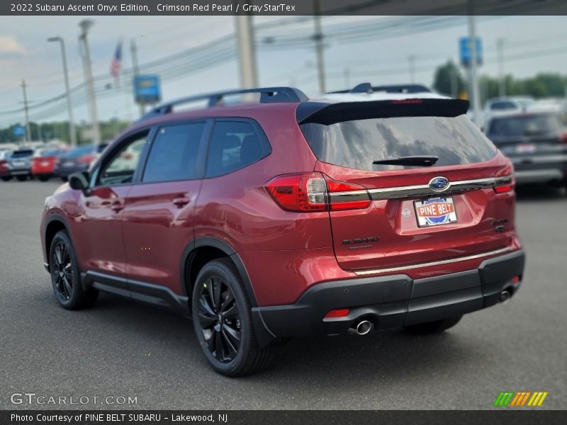 Crimson Red Pearl / Gray StarTex 2022 Subaru Ascent Onyx Edition