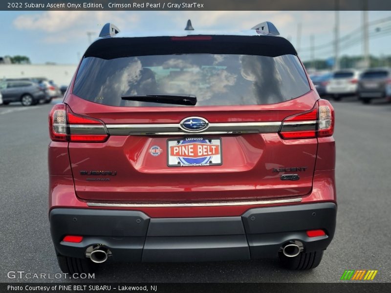 Crimson Red Pearl / Gray StarTex 2022 Subaru Ascent Onyx Edition