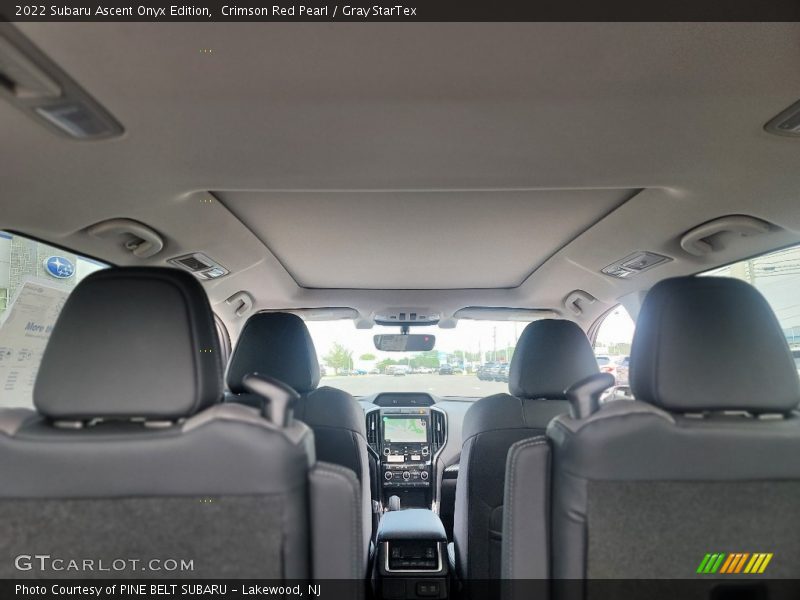 Crimson Red Pearl / Gray StarTex 2022 Subaru Ascent Onyx Edition
