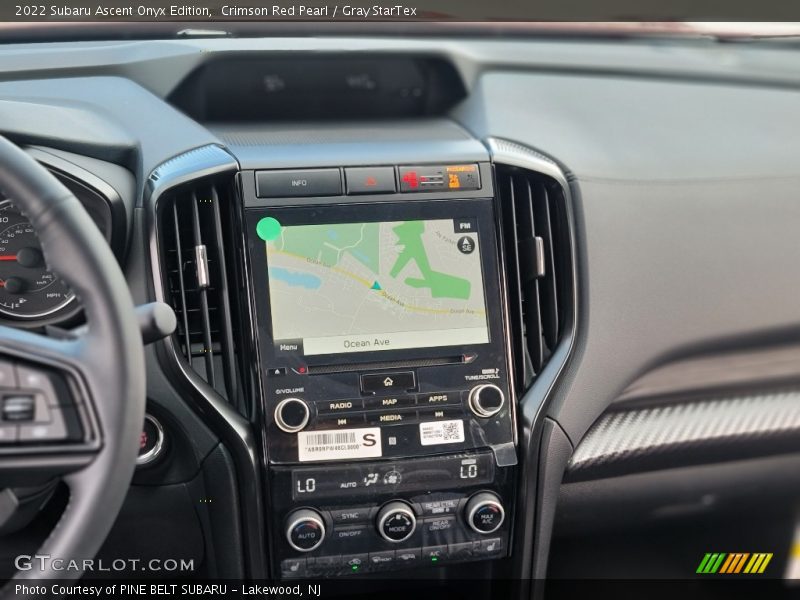 Crimson Red Pearl / Gray StarTex 2022 Subaru Ascent Onyx Edition
