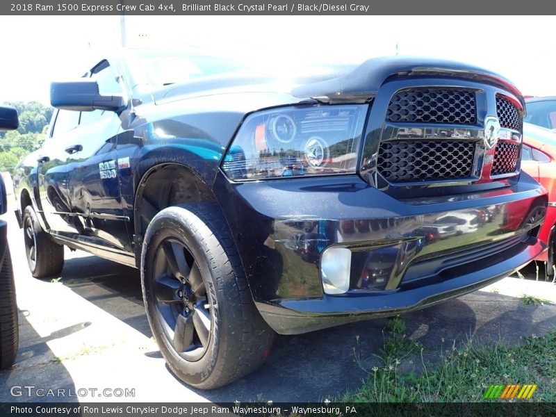 Brilliant Black Crystal Pearl / Black/Diesel Gray 2018 Ram 1500 Express Crew Cab 4x4