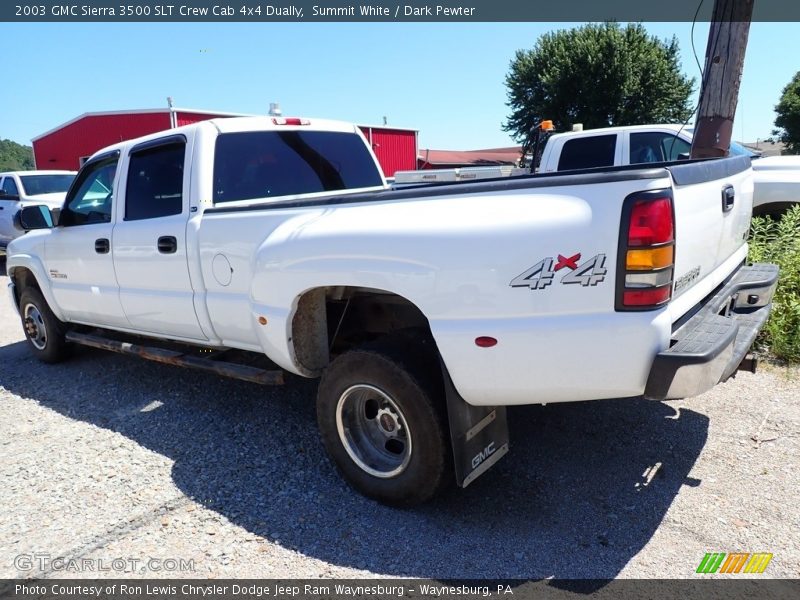 Summit White / Dark Pewter 2003 GMC Sierra 3500 SLT Crew Cab 4x4 Dually