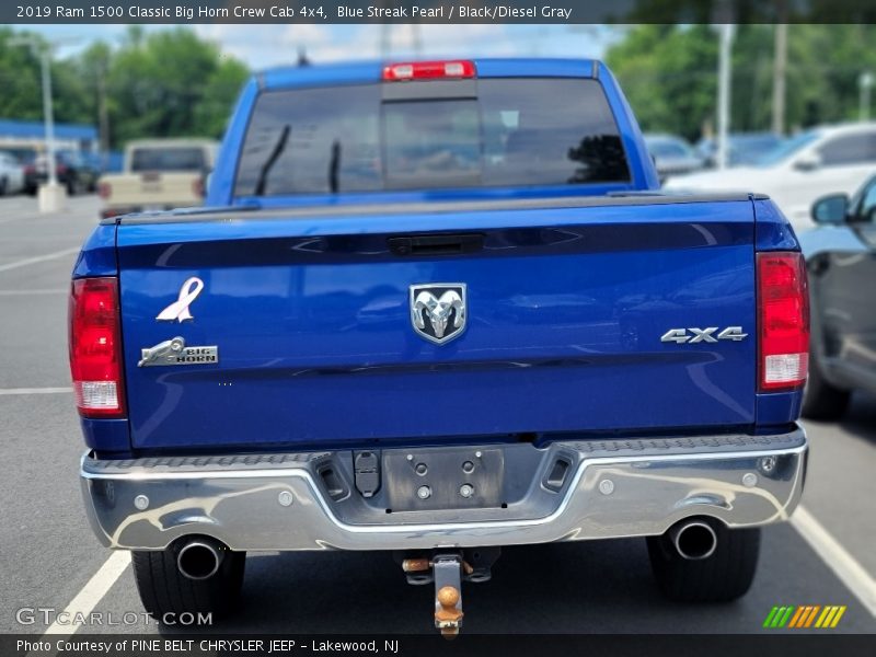 Blue Streak Pearl / Black/Diesel Gray 2019 Ram 1500 Classic Big Horn Crew Cab 4x4